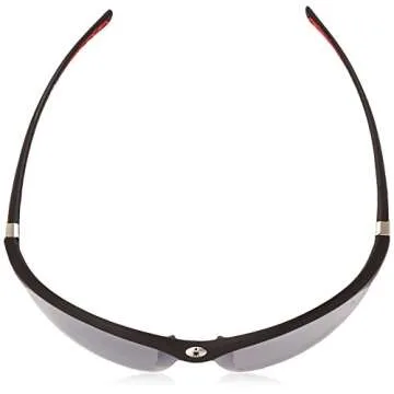 IRONMAN Men's Principle Wrap Sunglasses, Matte Black Rubberized, 71 mm