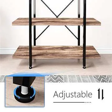 Vintage Industrial Style Bookcase for Chic Storage