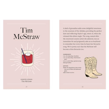 Taylor Swift Inspired Cocktail Recipe Book for Fans