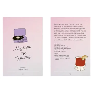 Taylor Swift Inspired Cocktail Recipe Book for Fans