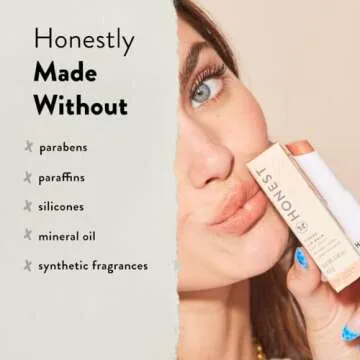 Honest Beauty Moisturizing Vegan Tinted Lip Balm | Antioxidant-rich Acai Extracts + Avocado Oil | Paraben Free + Cruelty Free | Blood Orange