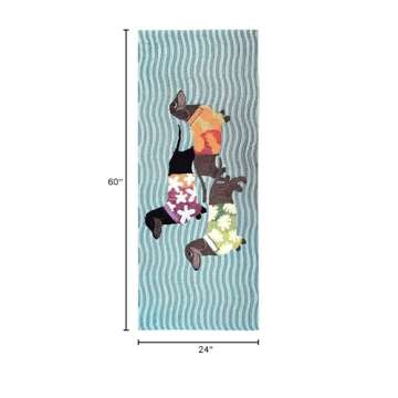 Liora Manne FRONTPORCH Indoor/Outdoor Hand Tufted Durable Area Rug - Contemporary Coastal Animal Col...