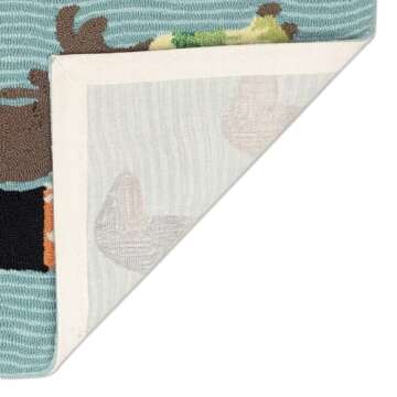 Liora Manne FRONTPORCH Indoor/Outdoor Hand Tufted Durable Area Rug - Contemporary Coastal Animal Colorful (Tropical Hounds Multi) (2' x 5')