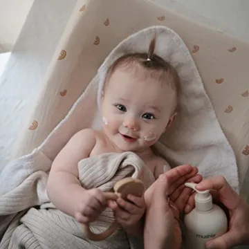 mushie Baby Organic Body Lotion | Moisturize, Soothe, and Hydrates Dry Skin | Made in Denmark, 13.53 fl oz (Fragrance Free)