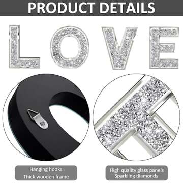 Elegant HBlife Crystal Letters for Home Decoration