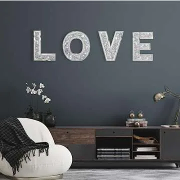 Elegant HBlife Crystal Letters for Home Decoration