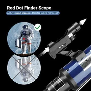 ESSLNB 70mm Refractor Telescope for Adults and Beginners