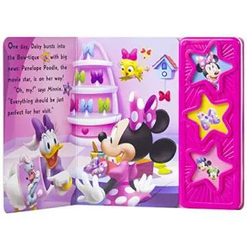 Minnie Mouse 3-Button Sound Book for Kids - Play-a-Sound
