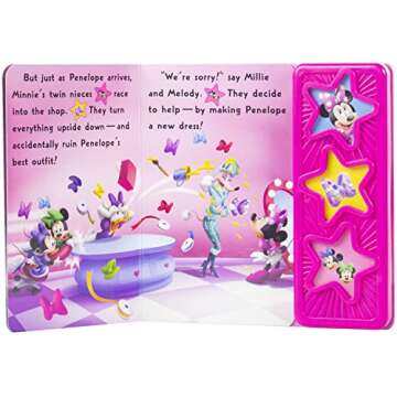 Minnie Mouse 3-Button Sound Book for Kids - Play-a-Sound