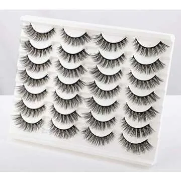 Newcally Lashes 14 Pairs for Natural Glam Beauty