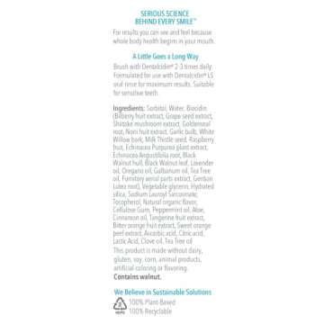 Biocidin Dentalcidin Teeth Whitening, Fluoride Free Toothpaste - Promote a Healthy Oral Microbiome - Remove Biofilms & Plaque (3 oz)