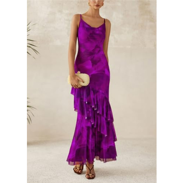 PRETTYGARDEN Summer Maxi Dress for Weddings and Beach