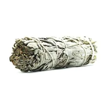 FAIZA NATURALS White Sage Smudge Sticks - 3 Pack of 4" Organic California Sage Stick Cleansing Bundle - Incense Smudging Kit to Cleanse Negative Energy at Home - 4 Inch Bulk
