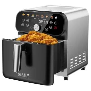 WHUTO 6QT Air Fryer Oven - Digital Touchscreen, 12 Preset Functions, Healthy Cooking