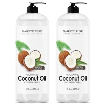 Majestic Pure Fractionated Coconut Oil - Relaxing Massage Oil, Liquid Carrier for Diluting Essential...