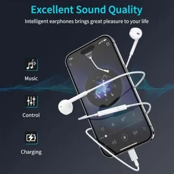 2 Pack Earbuds for iPhone HiFi Stereo Headsets Wired