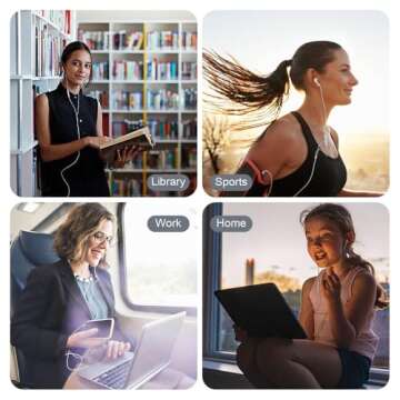 2 Pack Earbuds for iPhone HiFi Stereo Headsets Wired