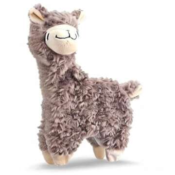NANDOG Pet Gear My BFF Alpaca Crinkle Dog Toy – Plush Puppy Toy for Small and Medium Breed Non-Agg...