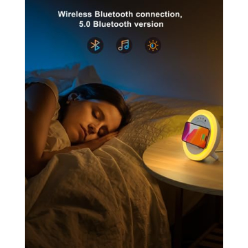 Bluetooth Speaker & Wireless Charger Night Light