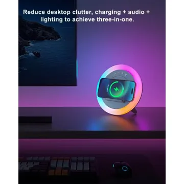 Bluetooth Speaker & Wireless Charger Night Light