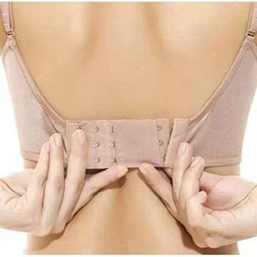 BlingKingdom 6pcs Women Ladies Soft Comfortable Back Bra 3 Hooks and 2 Hooks Band Extension Strap Extender