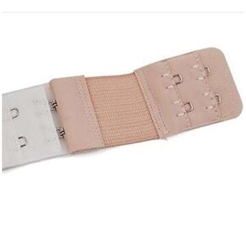 BlingKingdom 6pcs Women Ladies Soft Comfortable Back Bra 3 Hooks and 2 Hooks Band Extension Strap Extender