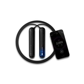 Tangram 05-62366 Smart Rope Pure (Bluetooth 4.0 Enabled Jump Rope, Jump Counter, Smart Phone Connected App, Smooth Ball Bearing Rotation)