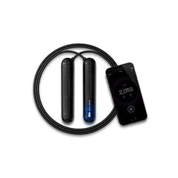 Tangram 05-62366 Smart Rope Pure (Bluetooth 4.0 Enabled Jump Rope, Jump Counter, Smart Phone Connected App, Smooth Ball Bearing Rotation)