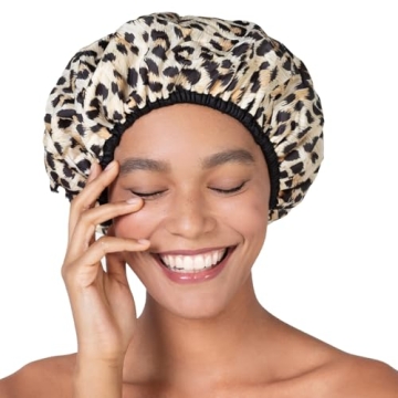 Chic Reusable Nylon Shower Cap - Stylish and Oversized