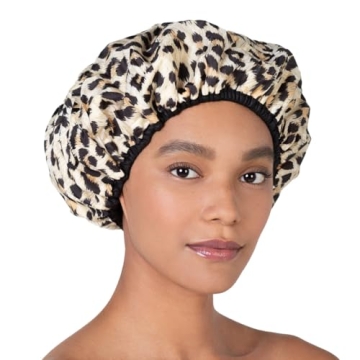 Chic Reusable Nylon Shower Cap - Stylish and Oversized