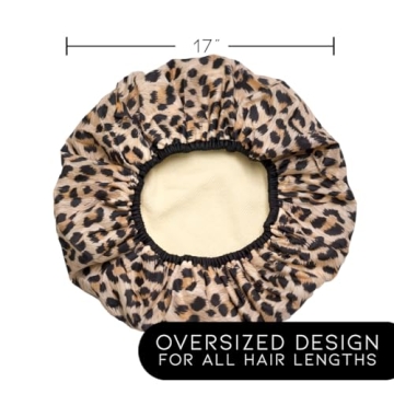 Chic Reusable Nylon Shower Cap - Stylish and Oversized