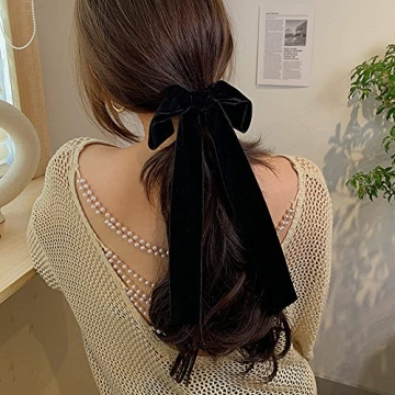 Handmade Velvet Bow Hair Ties - Elegant, Versatile Accessories