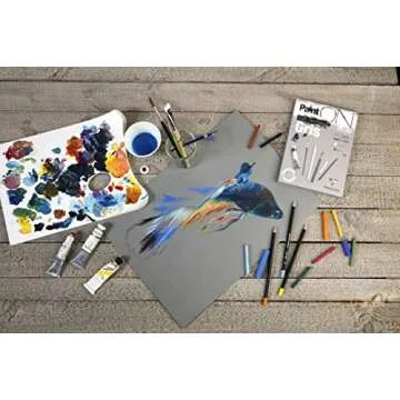 Clairefontaine 975809C Paint'ON Grey Paper Pad, 250 g, A4, 30 Sheets