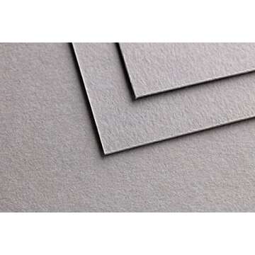 Clairefontaine 975809C Paint'ON Grey Paper Pad, 250 g, A4, 30 Sheets