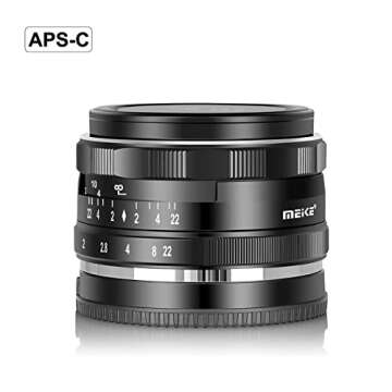 Meike 35mm F1.7 Manual Focus Prime Lens for Micro 4/3 MFT M4/3 Compatible with Olympus and Panasonic...
