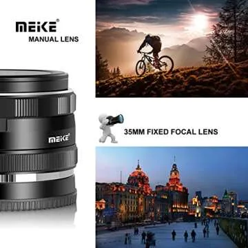 Meike 35mm F1.7 Manual Focus Prime Lens for Micro 4/3 MFT M4/3 Compatible with Olympus and Panasonic Mirrorless Cameras GH4 GH5 GH6 GH7