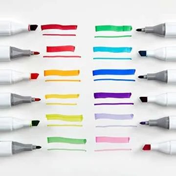 KINGART 60-Color Double-Ended Alcohol Ink Markers Pro Set