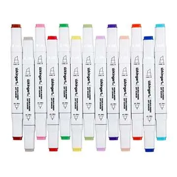 KINGART 60-Color Double-Ended Alcohol Ink Markers Pro Set