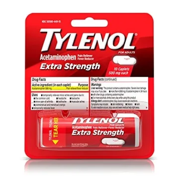 Tylenol Extra Strength Caplets - Fast Pain & Fever Relief, 10 ct