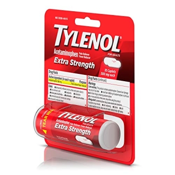 Tylenol Extra Strength Caplets 500mg Pain Fever Relief
