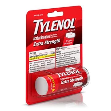 Tylenol Extra Strength Caplets 500mg Pain Fever Relief