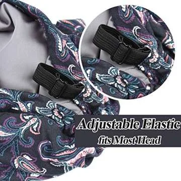 Awefeel Satin Hair Bonnet for Curly Hair Sleeping Dread Cap Dark Grey