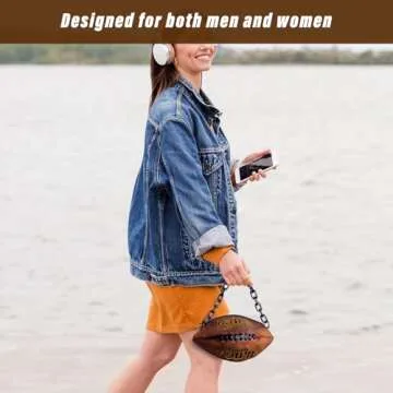 Chic Football Shaped Crossbody Bag for Game Days