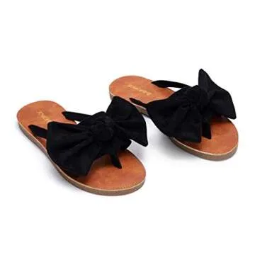 FISACE Women's Stylish Casual Slip On Gladiator Sandals