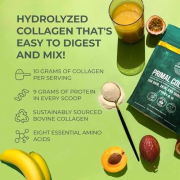 Primal Harvest Collagen Powder for Healthy Hair and Joints