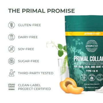 Primal Harvest Collagen Powder for Healthy Hair and Joints