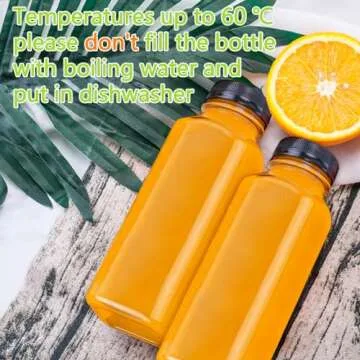 Reusable Plastic Juice Bottles with Tamper Proof Caps