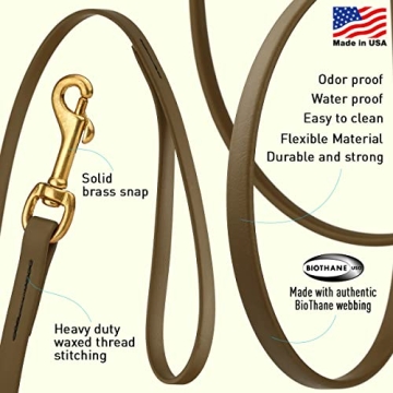 Viper Biothane K9 Working Dog Leash - Waterproof Lead for Training and Tracking
