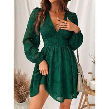 CUPSHE Lace Mini Dress Floral Print for Parties