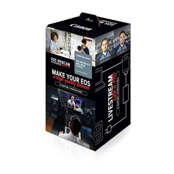 Canon EOS Webcam Accessory Starter Kit, for Select EOS M Series Cameras, Power Adapter CA-PS700, DC ...